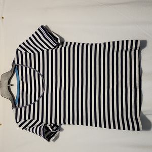 Navy and white striped tee